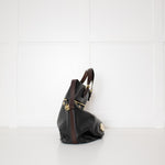 Mulberry Black Brown Leather Mitzy Tote Bag