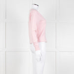 N.Peal Pink 100% Cashmere V Neck Cardigan