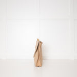 Sophie Hulme Tan Envelope Leather Hand Bag