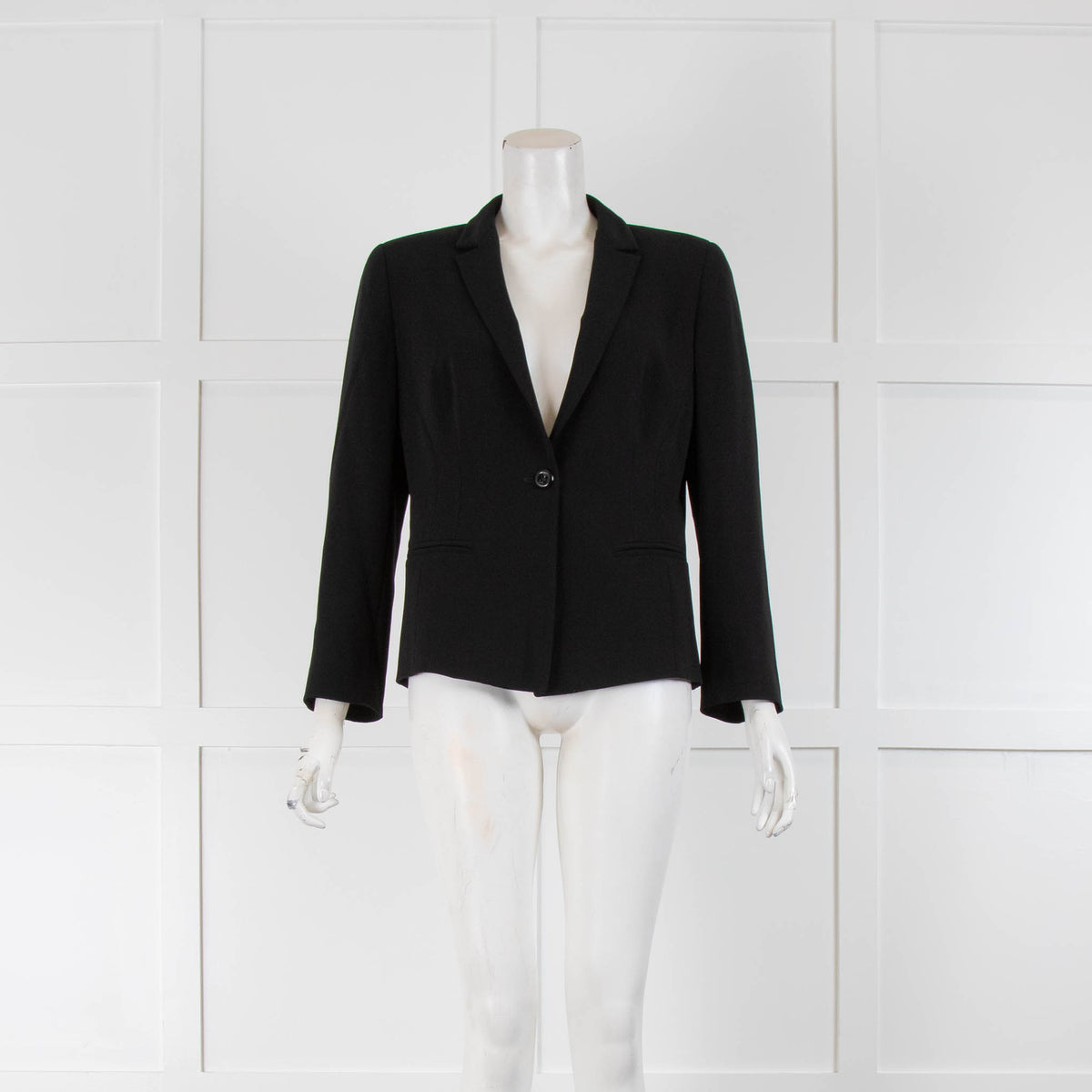 Max Mara Studio Black Single Button Blazer