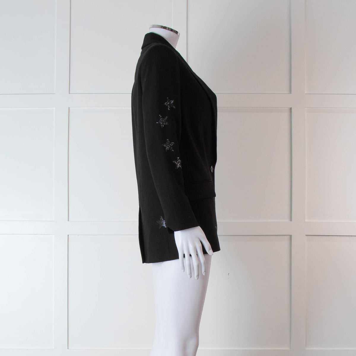 Zadig & Voltaire Black Diamante Star Blazer Jacket