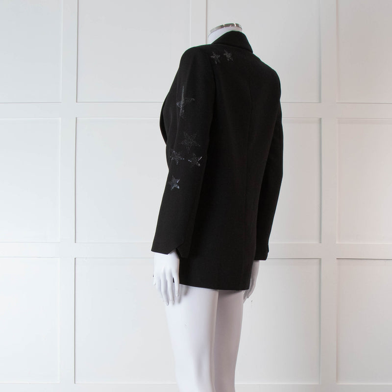 Zadig & Voltaire Black Diamante Star Blazer Jacket
