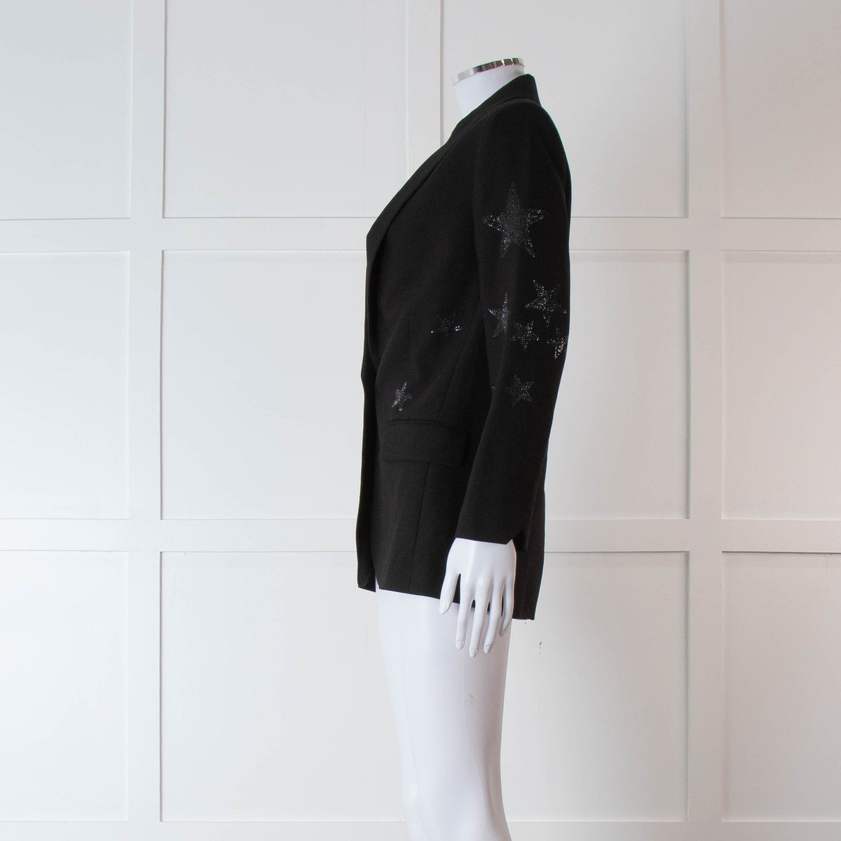 Zadig & Voltaire Black Diamante Star Blazer Jacket