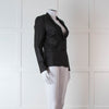 Zadig & Voltaire Grey Skull Diamante Back Blazer Jacket