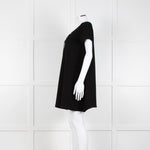 Ba&sh Black Crinkle Tie Front Mini Dress