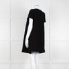 Ba&sh Black Crinkle Tie Front Mini Dress