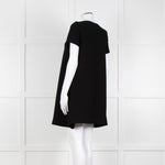 Ba&sh Black Crinkle Tie Front Mini Dress
