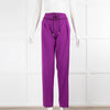 Emilio Pucci Purple Corset Tie Waist Trousers