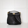 Marc By Marc Jacobs Black Grainy Leather Q Hillier Hobo Bag