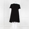 Ba&sh Black Crinkle Tie Front Mini Dress