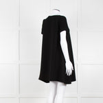 Ba&sh Black Crinkle Tie Front Mini Dress