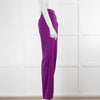 Emilio Pucci Purple Corset Tie Waist Trousers