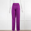 Emilio Pucci Purple Corset Tie Waist Trousers