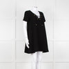 Ba&sh Black Crinkle Tie Front Mini Dress