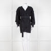 IRO Grey Denim Wrap Mini Dress