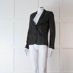 Zadig & Voltaire Grey Skull Diamante Back Blazer Jacket