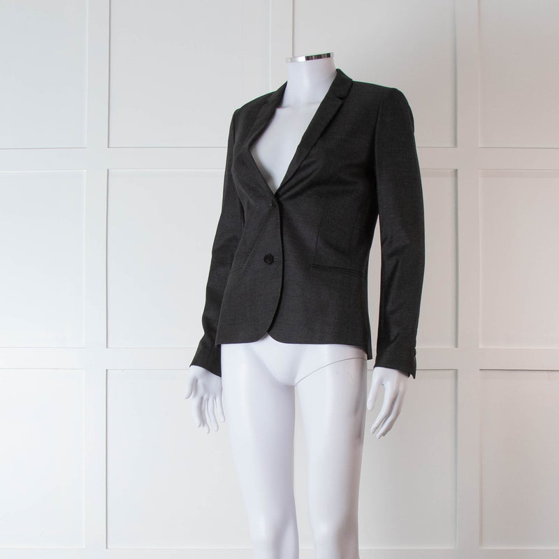 Zadig & Voltaire Grey Skull Diamante Back Blazer Jacket