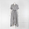 Lisa Marie Fernandez Black White Check Belt Dress