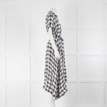 Lisa Marie Fernandez Black White Check Belt Dress