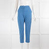 MaxMara Sky Blue Straight Leg Trousers