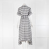 Lisa Marie Fernandez Black White Check Belt Dress