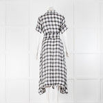 Lisa Marie Fernandez Black White Check Belt Dress