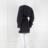 IRO Grey Denim Wrap Mini Dress