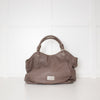 Marc By Marc Jacobs Taupe Q Fran Grainy Leather Tote Bag