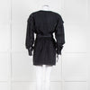 IRO Grey Denim Wrap Mini Dress