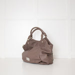 Marc By Marc Jacobs Taupe Q Fran Grainy Leather Tote Bag