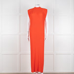 Solace London Orange Arielle Sleeveless Pleated Maxi Dress