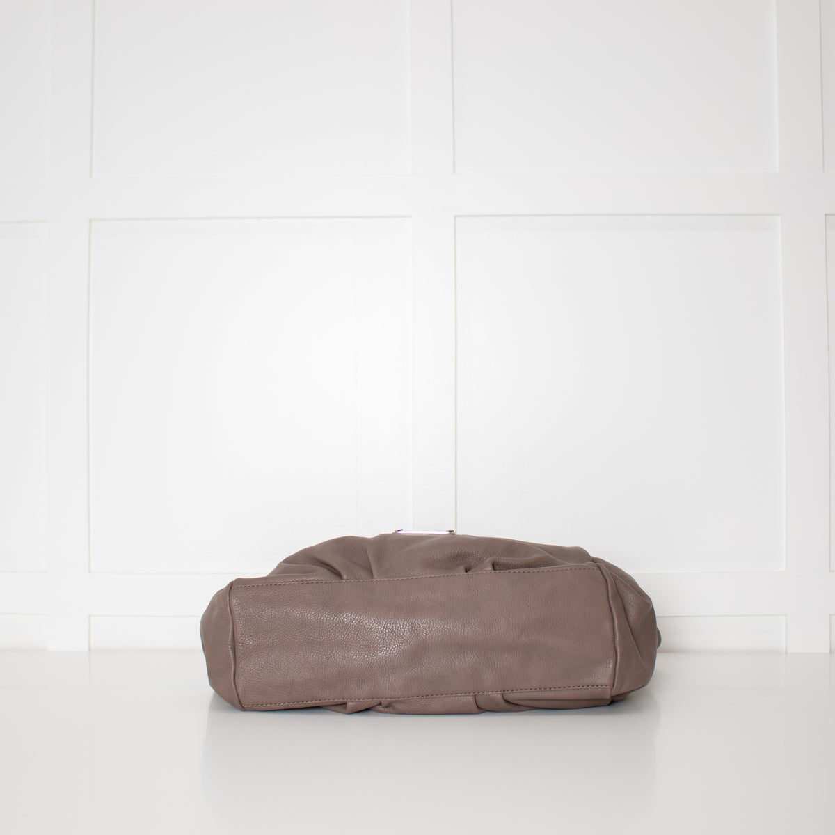 Marc By Marc Jacobs Taupe Q Fran Grainy Leather Tote Bag
