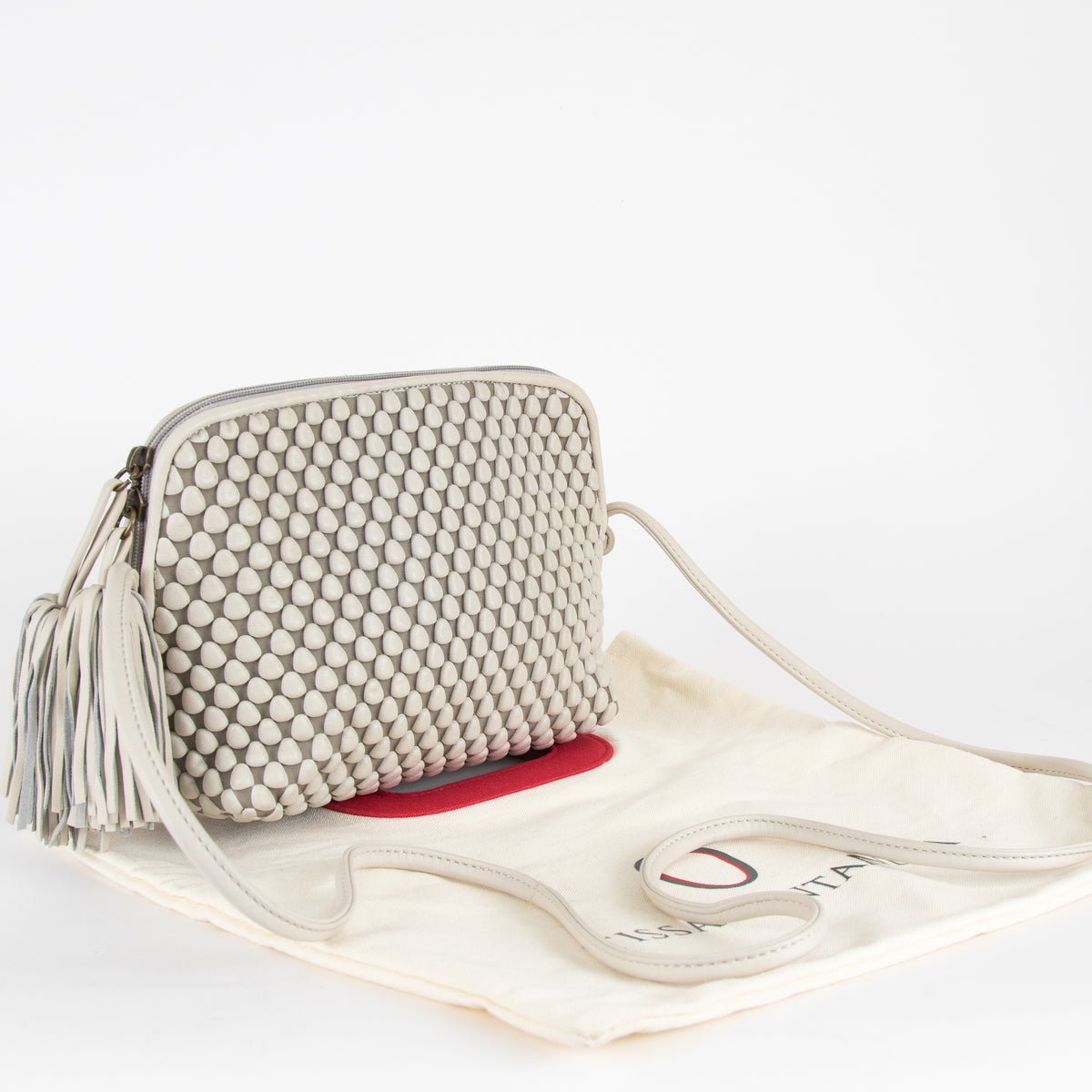 Tissa Fontaneda Large Light Grey Gizmo Bag