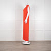 Solace London Orange Arielle Sleeveless Pleated Maxi Dress