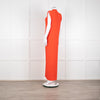 Solace London Orange Arielle Sleeveless Pleated Maxi Dress