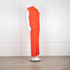 Solace London Orange Arielle Sleeveless Pleated Maxi Dress