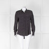 Equipment Cherilene Black With White Spots Blouse