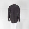 Equipment Cherilene Black With White Spots Blouse