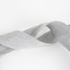 Fabiana Filippi Grey Wood Bead Necklace With Ribbon Tie