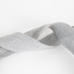 Fabiana Filippi Grey Wood Bead Necklace With Ribbon Tie