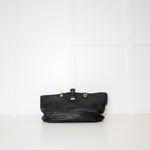 Bottega Veneta Black Intrecciato Capri Tote Bag