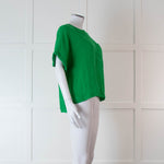 Me + Em Green Short Sleeve Cheese Cloth Top