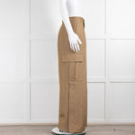 Burberry Beige Tailored Twill Cargo Trousers
