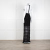 Alice + Olivia Black Lace Halter Maxi Dress