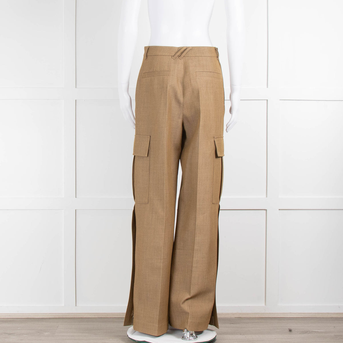 Burberry Beige Tailored Twill Cargo Trousers