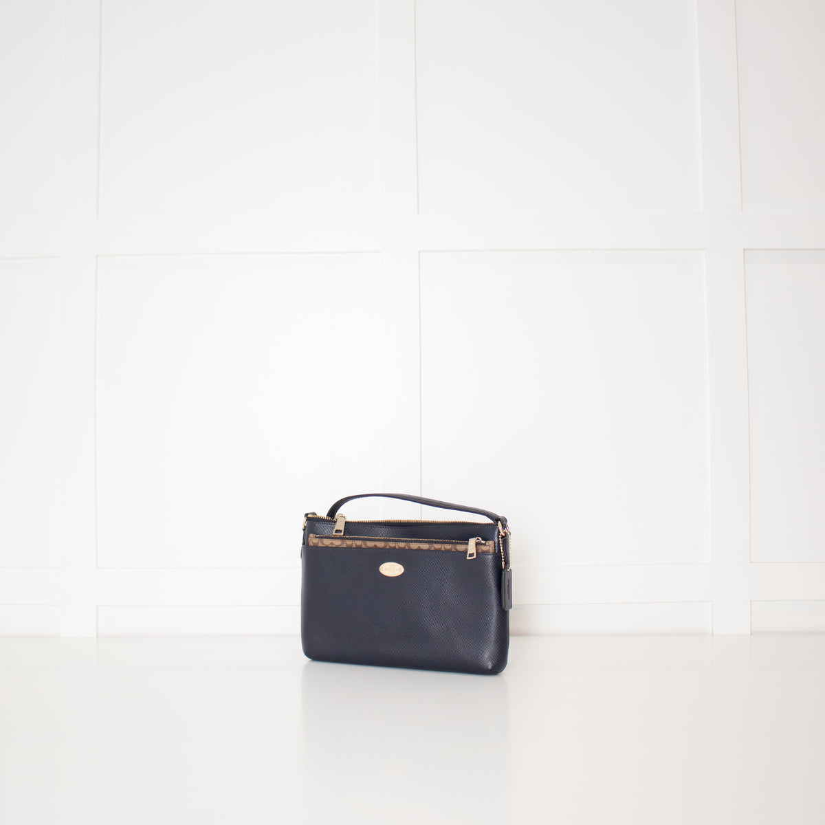 Coach Navy Crossbody Bag With Pouch Insert