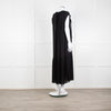 By Malene Birger Black Sleeveless Dress With Dropped Pleated Hem Dress