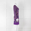 Ekaterina Kukhareva Purple Lurex Knee Length Dress