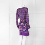 Ekaterina Kukhareva Purple Lurex Knee Length Dress