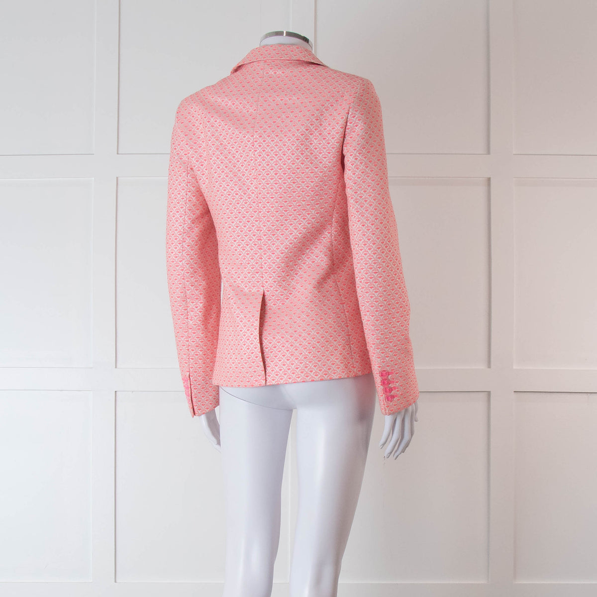 Vilagallo Neon Pink Silver Blazer Jacket